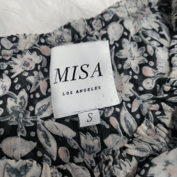 Misa Los Angeles Josephine Floral One-Shoulder Ruffle Mini Dress Size Small - Picture 9 of 14